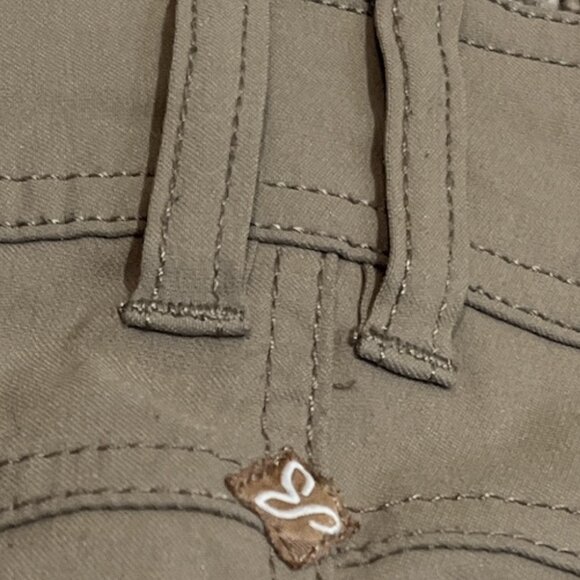 PRANA Pants Womens Sz 14 Convertible Draw String Pockets Outdoors Hiking - Picture 9 of 16